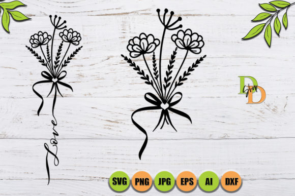 Faith Bouquet: A Delicate Embroidery Design for Thoughtful Projects