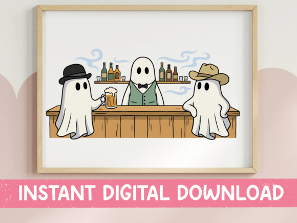 Ghost Bar Scene Halloween Beer Design Review