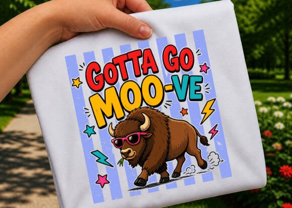 Gotta Go Buffalo Cow Preppy Striped PNG Review for Real Embroidery Projects