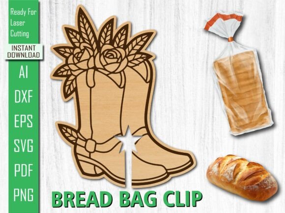 Laser Cut Cowboy Boot Flower Bread Clip Review for Real Projects