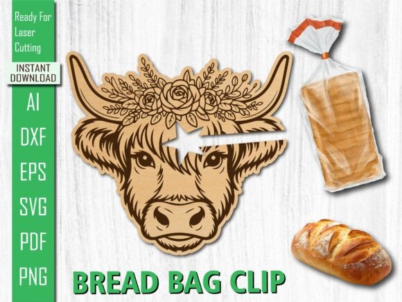 Laser Western Highland Cow Bread Clip Review for Real Projects