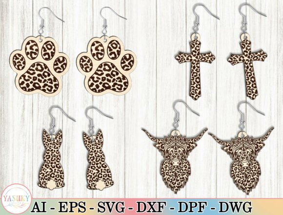 Leopard Print Earrings SVG Bundle Review for Real Projects