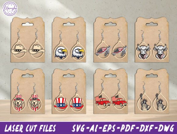 Patriotic Animal Earring SVG Bundle Review: A Designer’s Perspective