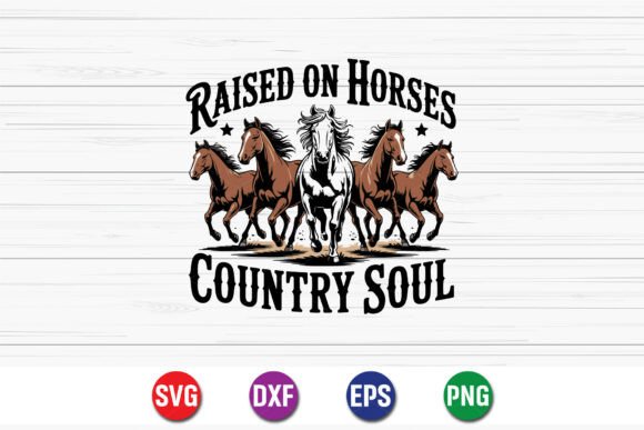 Raised on Horses Country Soul: A Bold Embroidery Design for Real Projects