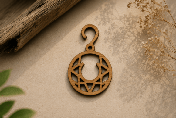 Rustic Country Wooden Earrings Laser Cut