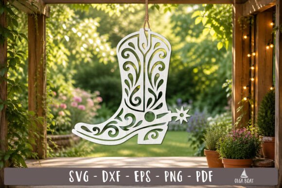 Western Cowboy Boot SVG Laser Cut Ornament Review