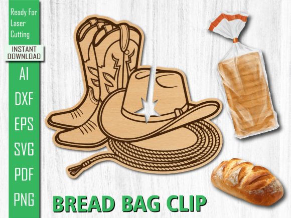 Western Cowboy Boots Bread Clip Design Review