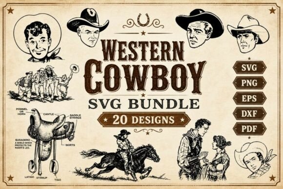 Western Cowboy SVG Bundle – 20 Designs Review